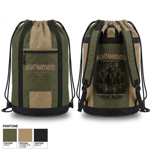 Gear Bag, Nightmarchers, Army, Teamtime, Team time, sublimation, custom sports apparel, team uniforms, spirit wear, spiritwear, sports uniforms, custom shirts, team store, custom team store, fundraiser sports, apparel fundraiser