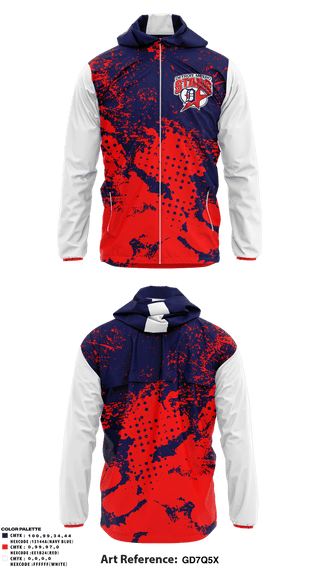 Windbreaker, Detroit Metro Stars Baseball, Baseball, Teamtime, Team time, sublimation, custom sports apparel, team uniforms, spirit wear, spiritwear, sports uniforms, custom shirts, team store, custom team store, fundraiser sports, apparel fundraiser