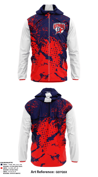 Detroit Metro Stars Baseball 10248581 Windbreaker - 1