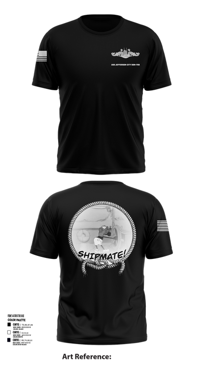 USS Jefferson City FCPOA Short Sleeve Performance Shirt - 3