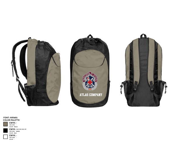 Gear Bag, Atlas Company, Army, Teamtime, Team time, sublimation, custom sports apparel, team uniforms, spirit wear, spiritwear, sports uniforms, custom shirts, team store, custom team store, fundraiser sports, apparel fundraiser
