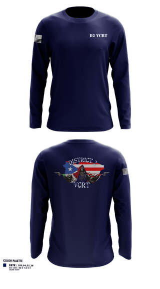 Long Sleeve Performance Shirt, D2 Violent Crime Reduction Team, Police, Teamtime, Team time, sublimation, custom sports apparel, team uniforms, spirit wear, spiritwear, sports uniforms, custom shirts, team store, custom team store, fundraiser sports, apparel fundraiser