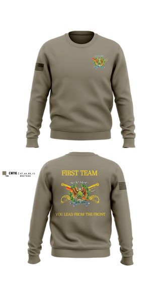 Crew Neck Sweatshirt, Fort Hood Sergeant Audie Murphy Club, Army, Teamtime, Team time, sublimation, custom sports apparel, team uniforms, spirit wear, spiritwear, sports uniforms, custom shirts, team store, custom team store, fundraiser sports, apparel fundraiser