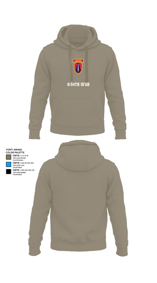 Hoodie, 6/54th SFAB, National Guard, Teamtime, Team time, sublimation, custom sports apparel, team uniforms, spirit wear, spiritwear, sports uniforms, custom shirts, team store, custom team store, fundraiser sports, apparel fundraiser