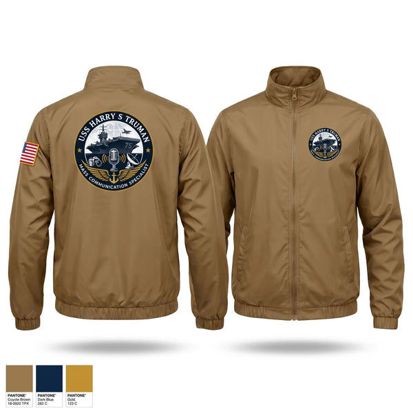 Windbreaker, CVN75 Media, Navy, Teamtime, Team time, sublimation, custom sports apparel, team uniforms, spirit wear, spiritwear, sports uniforms, custom shirts, team store, custom team store, fundraiser sports, apparel fundraiser