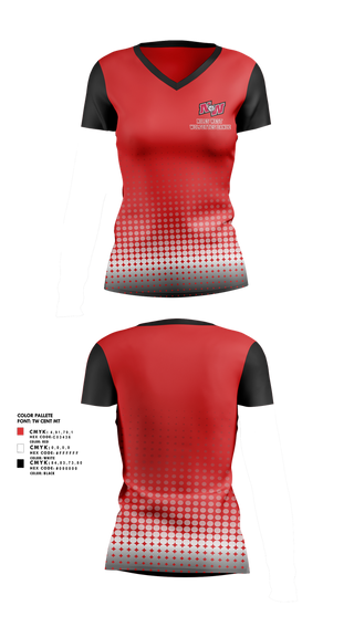Womens Short Sleeve Vneck Shirt, Niles West Wolfettes Dance, Spirit Store, Teamtime, Team time, sublimation, custom sports apparel, team uniforms, spirit wear, spiritwear, sports uniforms, custom shirts, team store, custom team store, fundraiser sports, apparel fundraiser