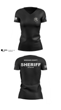 Bingham County 96756695 Women's Short Sleeve V-neck Shirt - 100