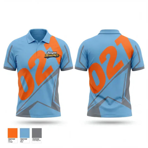 Short Sleeve Performance Polo, Satsuma Bayou Brawlers, Softball, Teamtime, Team time, sublimation, custom sports apparel, team uniforms, spirit wear, spiritwear, sports uniforms, custom shirts, team store, custom team store, fundraiser sports, apparel fundraiser