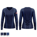 Clyde fire department Women's Long Sleeve V-neck Shirt - 1