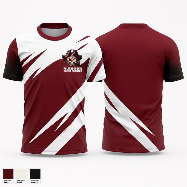 Short Sleeve Performance Shirt, Pulaski County Cross Country, Cross Country, Teamtime, Team time, sublimation, custom sports apparel, team uniforms, spirit wear, spiritwear, sports uniforms, custom shirts, team store, custom team store, fundraiser sports, apparel fundraiser