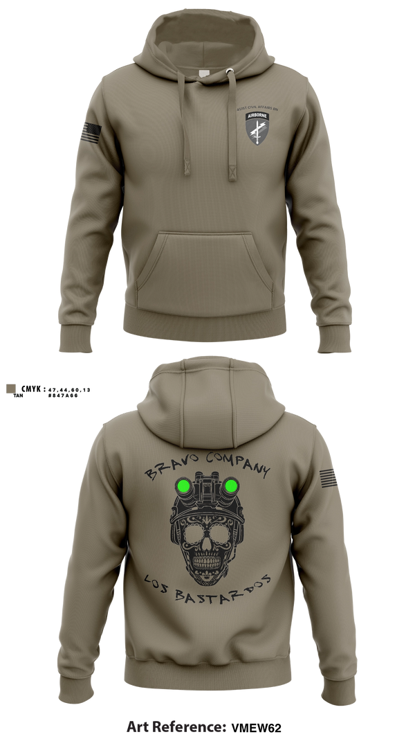 Hoodie, 451 B Co Los Bastardos451 B Co Los Bastardos, Army, Teamtime, Team time, sublimation, custom sports apparel, team uniforms, spirit wear, spiritwear, sports uniforms, custom shirts, team store, custom team store, fundraiser sports, apparel fundraiser