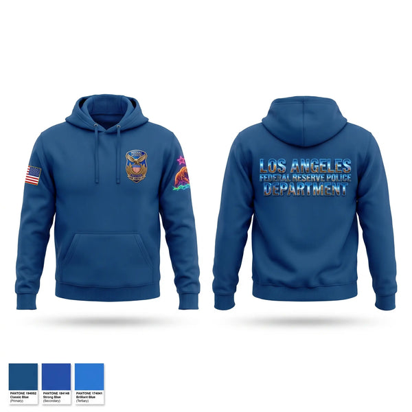Hoodie, Federal Reserve Police DTLA, Police, Teamtime, Team time, sublimation, custom sports apparel, team uniforms, spirit wear, spiritwear, sports uniforms, custom shirts, team store, custom team store, fundraiser sports, apparel fundraiser