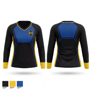 Womens Long Sleeve Vneck Shirt, , Softball, Teamtime, Team time, sublimation, custom sports apparel, team uniforms, spirit wear, spiritwear, sports uniforms, custom shirts, team store, custom team store, fundraiser sports, apparel fundraiser