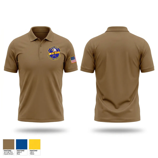 Short Sleeve Performance Polo, 633 SFS The best section S3T, Air Force, Teamtime, Team time, sublimation, custom sports apparel, team uniforms, spirit wear, spiritwear, sports uniforms, custom shirts, team store, custom team store, fundraiser sports, apparel fundraiser
