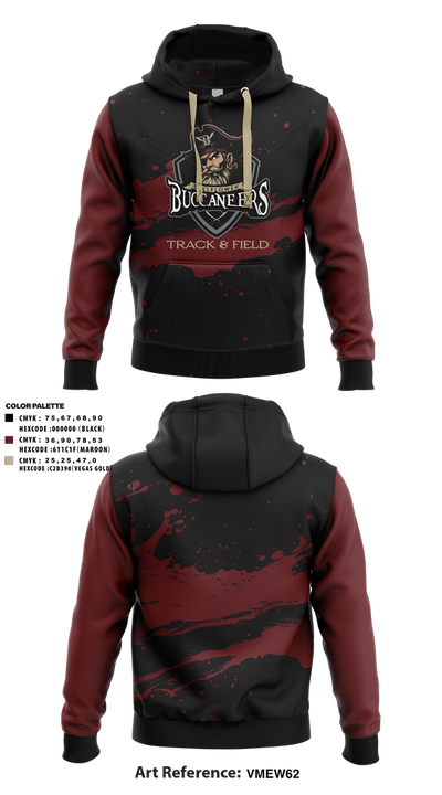 Bellflower high school Track & Field 82786723 Hoodie - 1