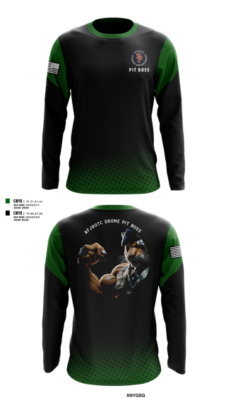 Long Sleeve Performance Shirt, AFJROTC MS-081 DRONE TEAM, , Teamtime, Team time, sublimation, custom sports apparel, team uniforms, spirit wear, spiritwear, sports uniforms, custom shirts, team store, custom team store, fundraiser sports, apparel fundraiser