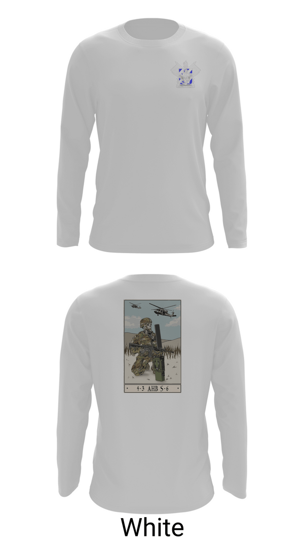 Long Sleeve Performance Shirt, 4-3 HHC, Army, Teamtime, Team time, sublimation, custom sports apparel, team uniforms, spirit wear, spiritwear, sports uniforms, custom shirts, team store, custom team store, fundraiser sports, apparel fundraiser
