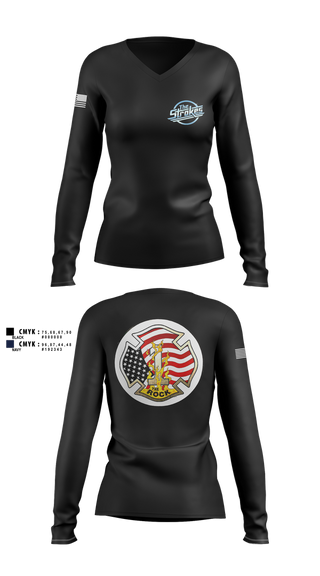 Womens Long Sleeve Vneck Shirt, Mobile Stroke Team, , Teamtime, Team time, sublimation, custom sports apparel, team uniforms, spirit wear, spiritwear, sports uniforms, custom shirts, team store, custom team store, fundraiser sports, apparel fundraiser