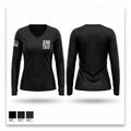 23D Military Police Company 46205341 Women's Long Sleeve V-neck Shirt - 1