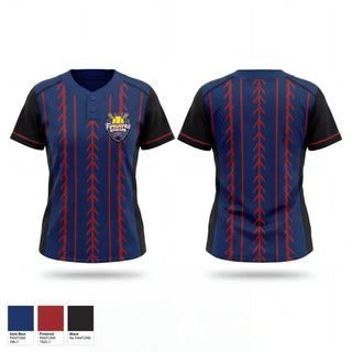 Two Button Softball Jersey, Fireworks, Softball, Teamtime, Team time, sublimation, custom sports apparel, team uniforms, spirit wear, spiritwear, sports uniforms, custom shirts, team store, custom team store, fundraiser sports, apparel fundraiser