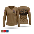 G CO 237th Women's Long Sleeve V-neck Shirt - 1