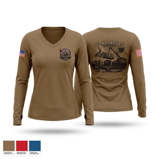 Womens Long Sleeve Vneck Shirt, G CO 237th, National Guard, Teamtime, Team time, sublimation, custom sports apparel, team uniforms, spirit wear, spiritwear, sports uniforms, custom shirts, team store, custom team store, fundraiser sports, apparel fundraiser
