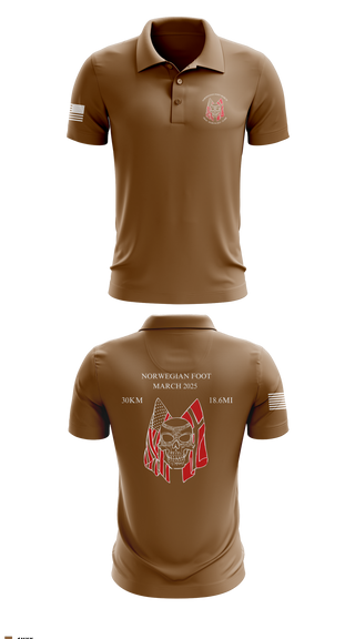 Short Sleeve Performance Polo, Forged Gold Battalion, Army, Teamtime, Team time, sublimation, custom sports apparel, team uniforms, spirit wear, spiritwear, sports uniforms, custom shirts, team store, custom team store, fundraiser sports, apparel fundraiser