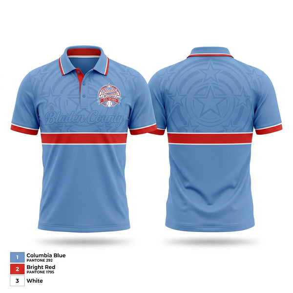 Short Sleeve Performance Polo, Bladen County All Stars, Softball, Teamtime, Team time, sublimation, custom sports apparel, team uniforms, spirit wear, spiritwear, sports uniforms, custom shirts, team store, custom team store, fundraiser sports, apparel fundraiser