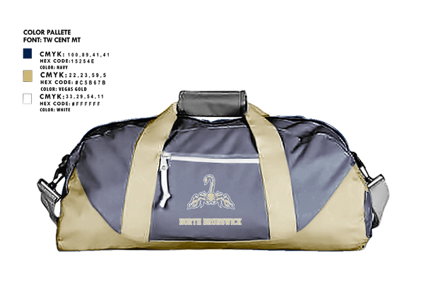 Duffle Bag, North Brunswick High School Dance Team, Spirit Store, Teamtime, Team time, sublimation, custom sports apparel, team uniforms, spirit wear, spiritwear, sports uniforms, custom shirts, team store, custom team store, fundraiser sports, apparel fundraiser
