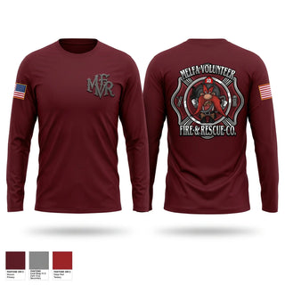 Long Sleeve Performance Shirt, Melfa Vol. Fire & Rescue Co. Inc, Fire Department, Teamtime, Team time, sublimation, custom sports apparel, team uniforms, spirit wear, spiritwear, sports uniforms, custom shirts, team store, custom team store, fundraiser sports, apparel fundraiser