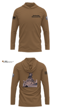 Battleship Wisconsin Div Long Sleeve Hooded Sun Shirt - 7