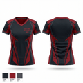 Eastbay Warriors 12U 59735081 Women's Short Sleeve V-neck Shirt - 1