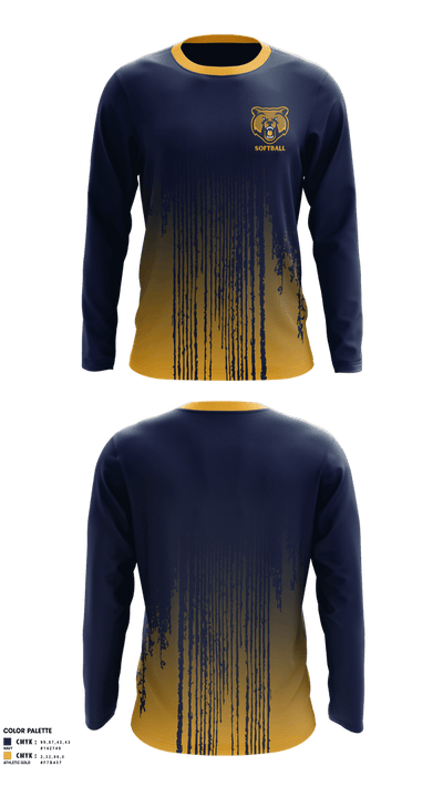 Lancaster High School Softball 53063837 Long Sleeve Performance Shirt 1