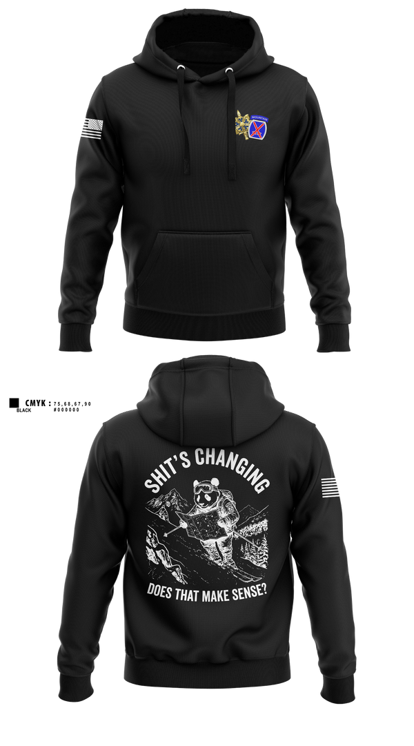 Hoodie, 10th MTN, G2 ACE, Army, Teamtime, Team time, sublimation, custom sports apparel, team uniforms, spirit wear, spiritwear, sports uniforms, custom shirts, team store, custom team store, fundraiser sports, apparel fundraiser