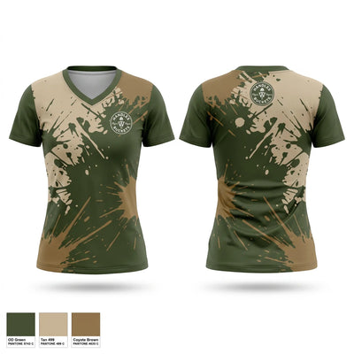 Handles & Buckets Women's Short Sleeve V-neck Shirt - 1