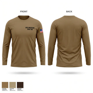 Long Sleeve Performance Shirt, USS MISSOURI (SSN 780), Navy, Teamtime, Team time, sublimation, custom sports apparel, team uniforms, spirit wear, spiritwear, sports uniforms, custom shirts, team store, custom team store, fundraiser sports, apparel fundraiser