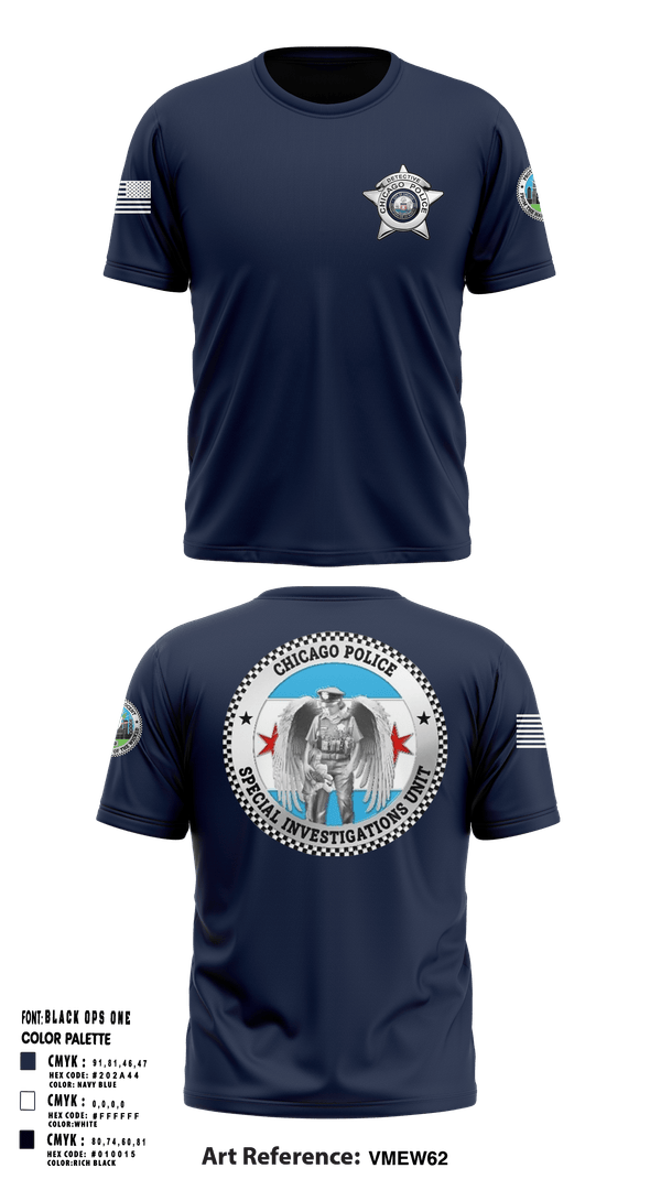 SPECIAL INVESTIGATIONS UNIT 91962555 Old School Cotton Feel Shirt - 1