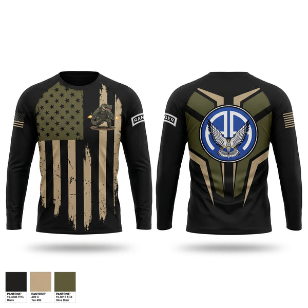 Long Sleeve Performance Shirt, A Co 2-325 AIR, Army, Teamtime, Team time, sublimation, custom sports apparel, team uniforms, spirit wear, spiritwear, sports uniforms, custom shirts, team store, custom team store, fundraiser sports, apparel fundraiser
