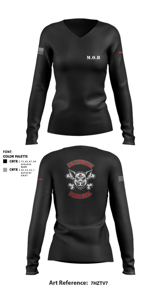 Womens Long Sleeve Vneck Shirt, Eastbrook Football, Army, Teamtime, Team time, sublimation, custom sports apparel, team uniforms, spirit wear, spiritwear, sports uniforms, custom shirts, team store, custom team store, fundraiser sports, apparel fundraiser