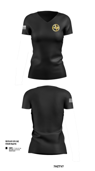 Womens Short Sleeve Vneck Shirt, Nueces County Constable PCT4, , Teamtime, Team time, sublimation, custom sports apparel, team uniforms, spirit wear, spiritwear, sports uniforms, custom shirts, team store, custom team store, fundraiser sports, apparel fundraiser