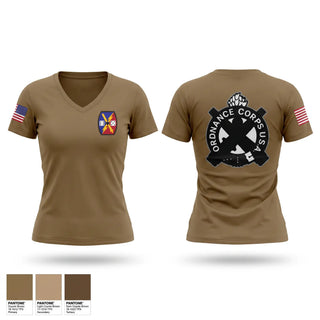 Womens Short Sleeve Vneck Shirt, DET 1 HSC 340TH BSB, Army, Teamtime, Team time, sublimation, custom sports apparel, team uniforms, spirit wear, spiritwear, sports uniforms, custom shirts, team store, custom team store, fundraiser sports, apparel fundraiser
