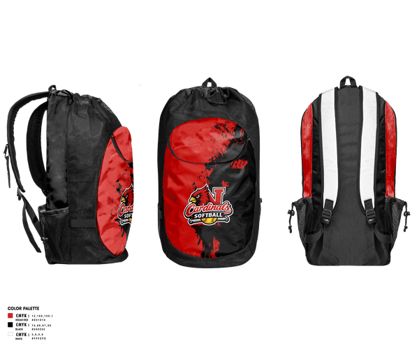Gear Bag, Cardinals, Softball, Teamtime, Team time, sublimation, custom sports apparel, team uniforms, spirit wear, spiritwear, sports uniforms, custom shirts, team store, custom team store, fundraiser sports, apparel fundraiser