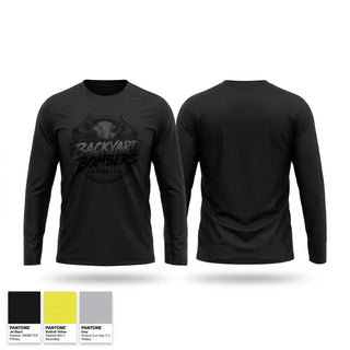 Long Sleeve Performance Shirt, Backyard Bombers, Softball, Teamtime, Team time, sublimation, custom sports apparel, team uniforms, spirit wear, spiritwear, sports uniforms, custom shirts, team store, custom team store, fundraiser sports, apparel fundraiser