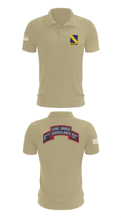 Fco 51st infantry LRSU 81538423 Short Sleeve Performance Polo - 87