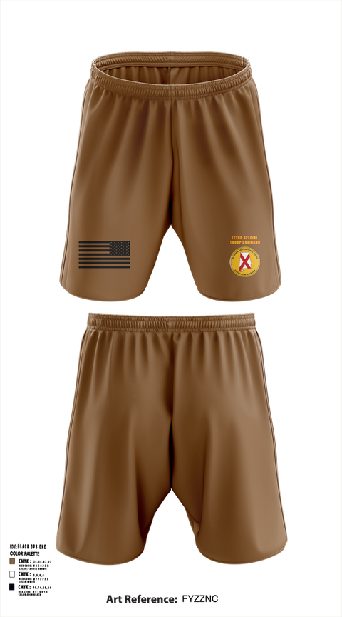 Athletic Shorts With Pockets, 122nd Special Troop Command, , Teamtime, Team time, sublimation, custom sports apparel, team uniforms, spirit wear, spiritwear, sports uniforms, custom shirts, team store, custom team store, fundraiser sports, apparel fundraiser