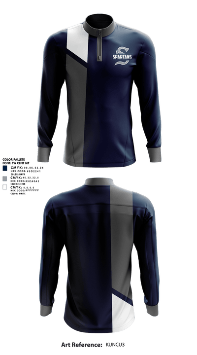 Springfield Township Track & Field 62319055 Quarter Zip Jacket - 1