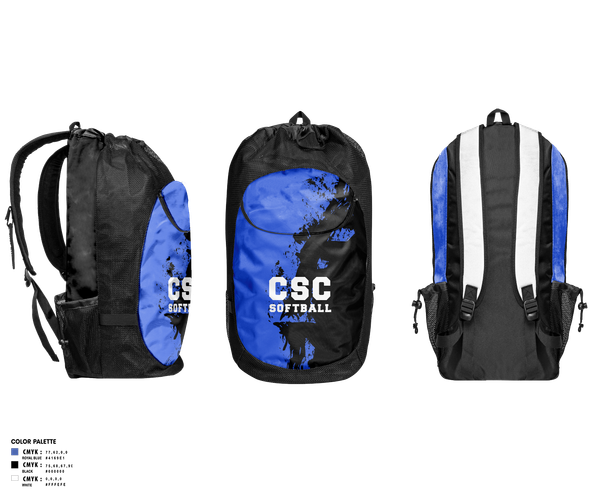Gear Bag, CSC Softball, Softball, Teamtime, Team time, sublimation, custom sports apparel, team uniforms, spirit wear, spiritwear, sports uniforms, custom shirts, team store, custom team store, fundraiser sports, apparel fundraiser