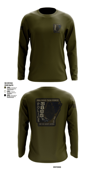 Long Sleeve Performance Shirt, 16th Drug Task Force, Police, Teamtime, Team time, sublimation, custom sports apparel, team uniforms, spirit wear, spiritwear, sports uniforms, custom shirts, team store, custom team store, fundraiser sports, apparel fundraiser
