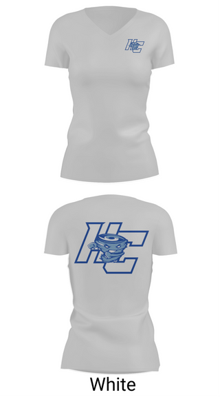 Womens Short Sleeve Vneck Shirt, Hampton County NJROTC, Navy, Teamtime, Team time, sublimation, custom sports apparel, team uniforms, spirit wear, spiritwear, sports uniforms, custom shirts, team store, custom team store, fundraiser sports, apparel fundraiser
