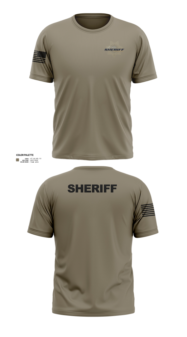 Short Sleeve Performance Shirt, Flathead County Sheriff's Office, Police, Teamtime, Team time, sublimation, custom sports apparel, team uniforms, spirit wear, spiritwear, sports uniforms, custom shirts, team store, custom team store, fundraiser sports, apparel fundraiser